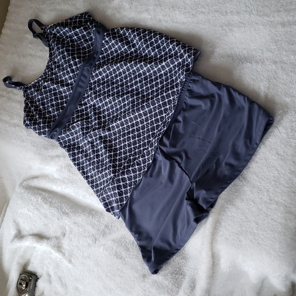 Zando Swimdress Tummy Control Two Piece